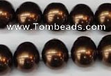 CSB807 15.5 inches 13*15mm oval shell pearl beads wholesale