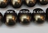CSB837 15.5 inches 16*19mm oval shell pearl beads wholesale