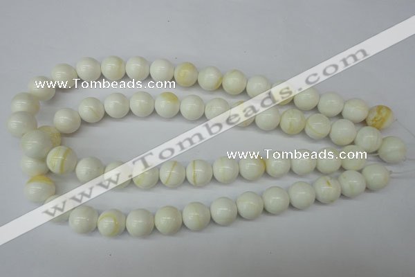 CSB955 15.5 inches 14mm round shell pearl beads wholesale