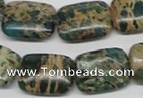 CSE5017 15.5 inches 15*20mm rectangle natural sea sediment jasper beads