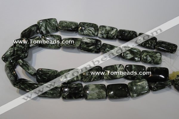 CSH115 15.5 inches 18*25mm rectangle natural seraphinite gemstone beads