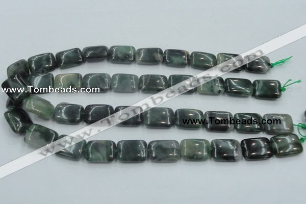 CSJ207 15.5 inches 15*20mm rectangle serpentine jade gemstone beads