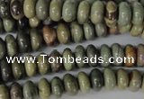 CSL18 15.5 inches 5*8mm rondelle silver leaf jasper beads wholesale