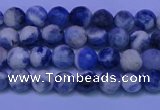 CSO620 15.5 inches 4mm faceted round AB grade sodalite beads