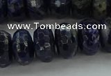 CSO665 15.5 inches 8*14mm faceted rondelle sodalite gemstone beads