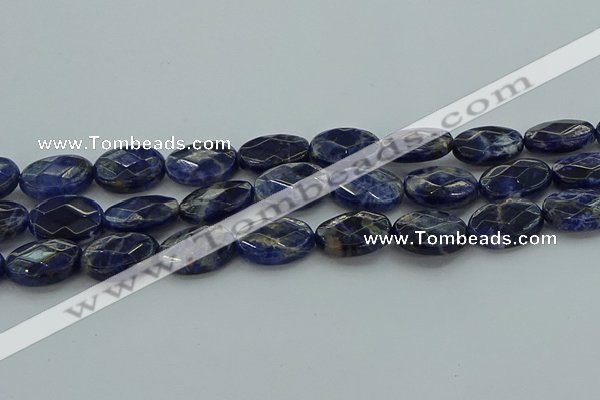 CSO719 15.5 inches 15*20mm faceted oval sodalite gemstone beads
