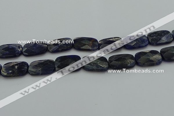 CSO740 15.5 inches 18*25mm faceted rectangle sodalite gemstone beads