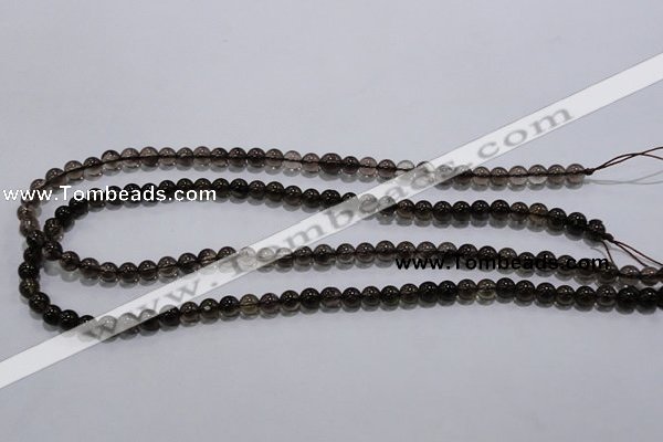 CSQ100 15.5 inches 6mm round grade AA natural smoky quartz beads