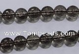 CSQ103 15.5 inches 8mm faceted round grade AA natural smoky quartz beads
