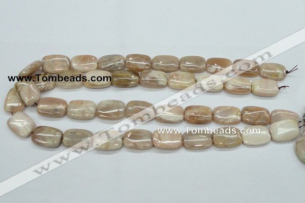 CSS212 15.5 inches 15*20mm rectangle natural sunstone beads