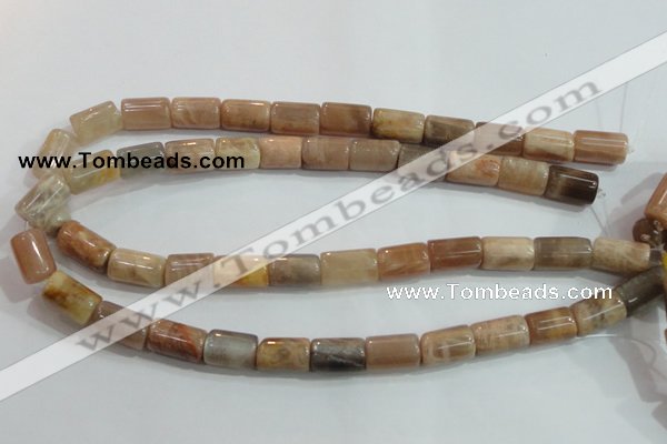 CSS253 15.5 inches 10*16mm column natural sunstone beads