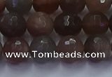 CSS643 15.5 inches 10mm faceted round sunstone gemstone beads