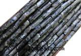 CTB1065 15 inches 4*13mm tube black labradorite beads wholesale