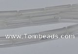 CTB310 15.5 inches 4*13mm tube white crystal beads wholesale