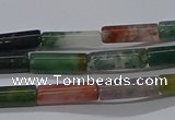 CTB314 15.5 inches 4*13mm tube Indian agate beads wholesale