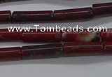 CTB333 15.5 inches 4*13mm tube brecciated jasper beads wholesale