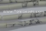 CTB341 15.5 inches 4*13mm tube imitation turquoise beads wholesale