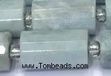 CTB901 15 inches 10*16mm faceted tube aquamarine beads
