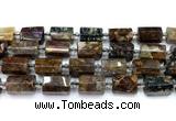 CTB953 15 inches 13*25mm - 14*19mm faceted tube pietersite beads