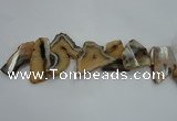 CTD1508 Top drilled 30*45mm - 40*60mm freeform agate slab beads