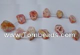 CTD2713 15.5 inches 20*30mm - 35*45mm freeform druzy agate beads