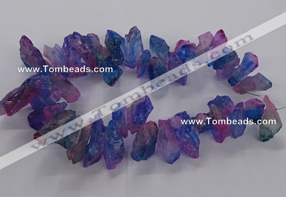 CTD2889 Top drilled 12*28mm - 16*45mm sticks quartz beads