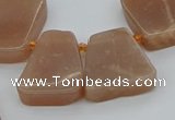 CTD3633 Top drilled 15*20mm - 25*30mm freeform moonstone beads