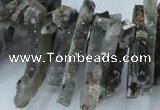 CTD555 Top drilled 6*15mm - 10*40mm wand agate beads