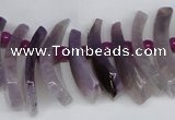 CTD728 Top drilled 12*25mm - 14*40mm wand agate gemstone beads