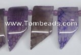 CTD732 Top drilled 15*20mm - 15*40mm wand agate gemstone beads