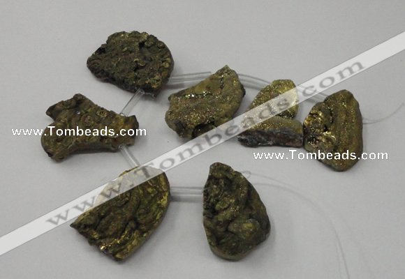 CTD818 Top drilled 18*22mm - 30*40mm freeform agate beads