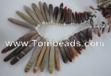 CTD828 Top drilled 5*20mm - 10*80mm stick sea urchin shell beads