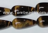 CTE156 15.5 inches 12*26mm teardrop yellow tiger eye gemstone beads