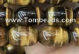 CTE2058 15.5 inches 8*12mm drum yellow tiger eye gemstone beads
