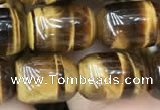 CTE2059 15.5 inches 10*14mm drum yellow tiger eye gemstone beads