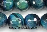 CTE2430 15 inches 8mm facted round blue tiger eye beads