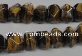 CTE336 15.5 inches 8*12mm faceted nuggets yellow tiger eye gemstone beads