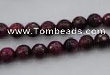 CTE472 15.5 inches 8mm faceted round red tiger eye beads wholesale
