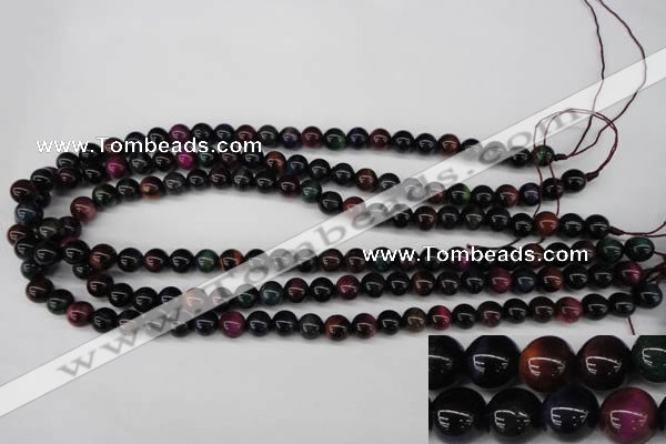 CTE592 15.5 inches 8mm round colorful tiger eye beads wholesale