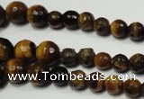 CTE759 15.5 inches 6mm – 14mm faceted round yellow tiger eye beads