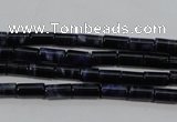 CTE946 15.5 inches 4*8mm tube dyed blue tiger eye beads wholesale