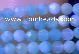 CTG1050 15.5 inches 2mm faceted round tiny amazonite beads