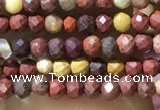 CTG1062 15.5 inches 2mm faceted round tiny mookaite beads
