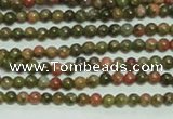 CTG134 15.5 inches 3mm round tiny unakite gemstone beads wholesale