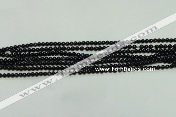 CTG143 15.5 inches 3mm round tiny blue goldstone beads wholesale