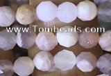 CTG1550 15.5 inches 4mm faceted round moonstone beads wholesale