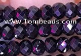 CTG1668 15.5 inches 2.5*4mm faceted rondelle tiny blue spinel beads