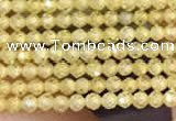 CTG2103 15 inches 2mm faceted round tiny quartz glass beads