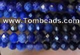 CTG2241 15 inches 2mm faceted round natural lapis lazuli beads