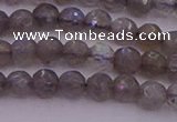 CTG509 15.5 inches 4mm faceted round tiny labradorite beads